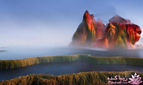 کوه های آبفشان در آمریکا 